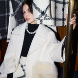 FOX FUR pocket tailored middle coat