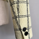 5th check tweed jacket