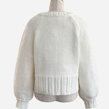 【即納】Textured V Neck Knit