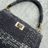 check jacquard BAG