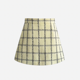 5th check tweed culottes