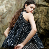 airy dot flare tops