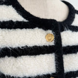 Gold Button Knit Jacket