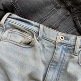 Grayish Semi Flare Denim