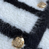 Gold Button Knit Jacket