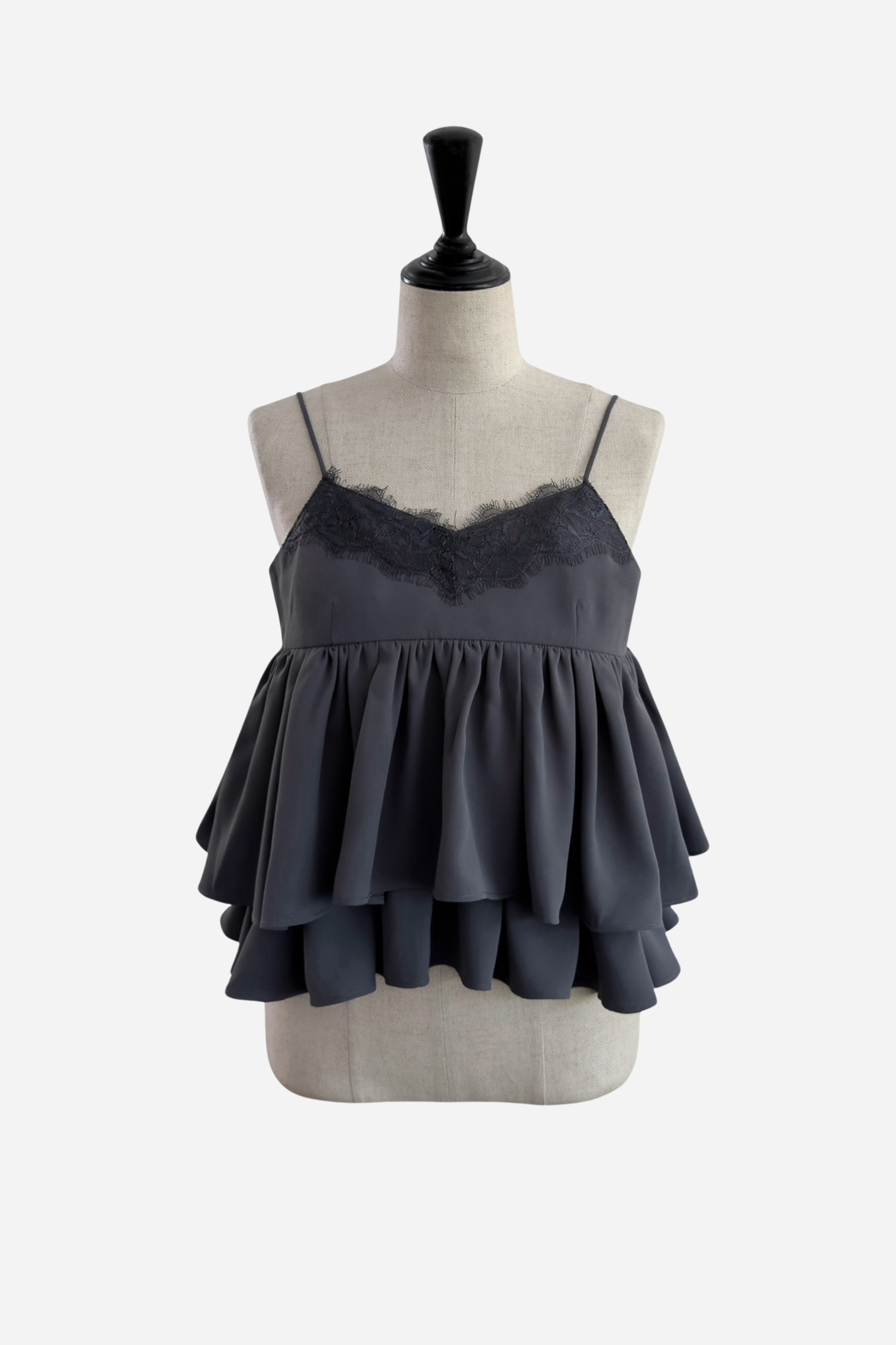 Lace Tiered Camisole – shéller / シェリエ Lace Tiered Camisole – shéller / シェリエ