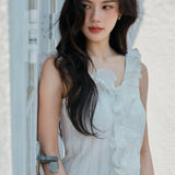 2way Airy Frill Knit Camisole