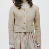 Gold Button Knit Jacket