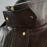【4月上旬】Soft Edge Leather Blouson