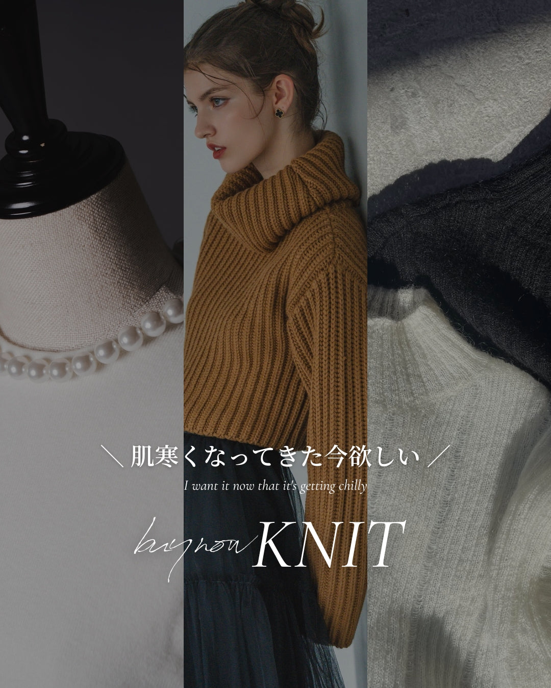 Shelleシェリエ 頼もしい マルチカラーオフタートルフェザーニット