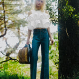 Bloom Gingham Tops / Bloom Cotton Lace Tops