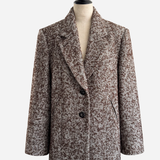 Herringbone Over Size Jacket Coat