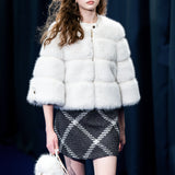 big check BISHU pure wool skort