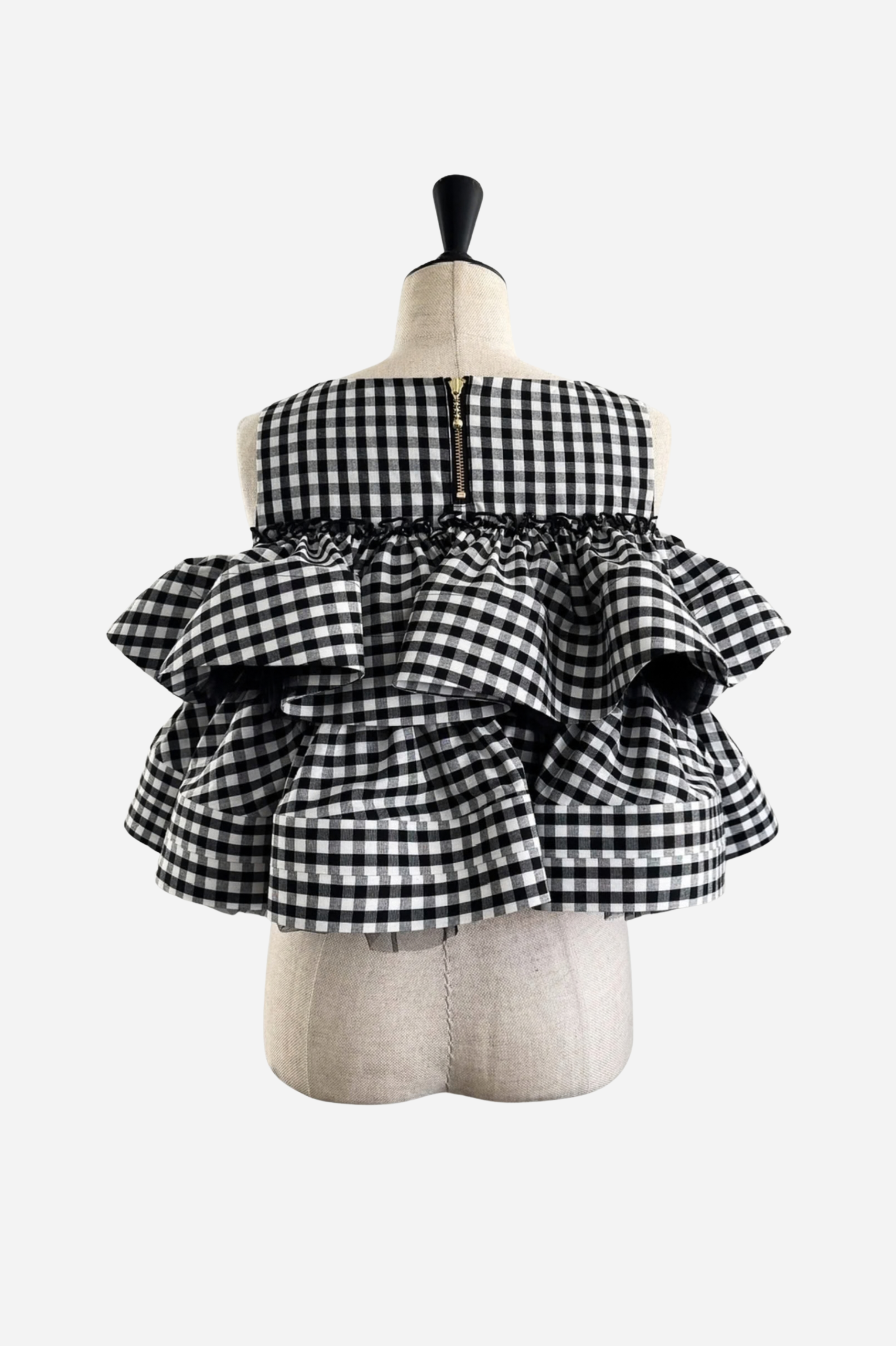 Bloom Gingham Tops / Bloom Cotton Lace Tops – shéller / シェリエ Bloom Gingham Tops / Bloom Cotton Lace Tops – shéller / シェリエ