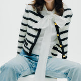 Gold Button Knit Jacket