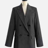 Peak Lapel Stitch Stripe Jacket