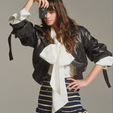 Soft Edge Leather Blouson