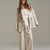 Flap Pocket Tuck Wide Pants