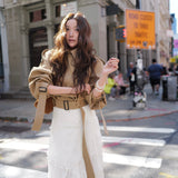 Flower Embroidery Ruffle Skirt