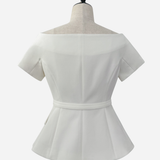 Off Shoulder Jacket Tops