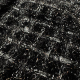 4way shiny tweed padded down jacket