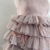 【4月下旬】Tulle X Feather Ruffle Dress