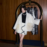 FOX FUR pocket tailored middle coat