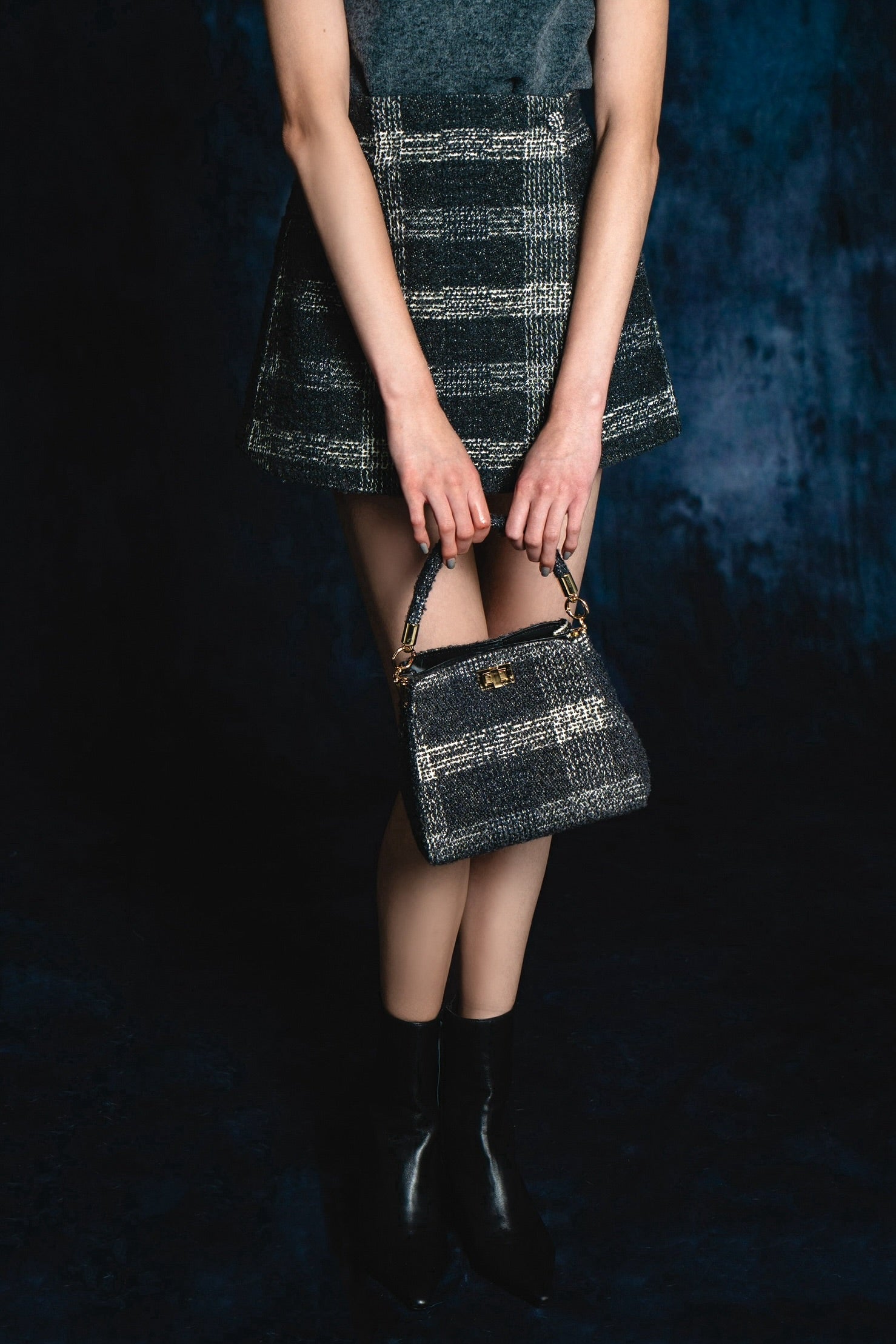 sheller シェリエ Graph check wrap culottes Graph check wrap culottes – shéller / シェリエ
