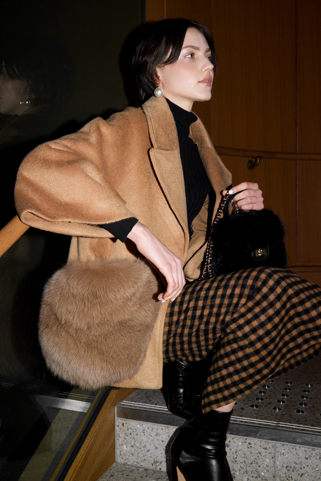 sheller シェリエ コクーン シャギーセットアップ sheller シェリエ コクーン シャギーセットアップ sheller シェリエ