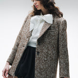 Herringbone Over Size Jacket Coat