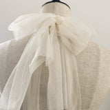 Tiered Tulle Back Ribbon Dress
