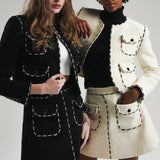 stitch tweed jacket