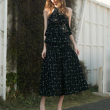 candy check tweed long skirt