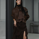 Soft Edge Leather Blouson