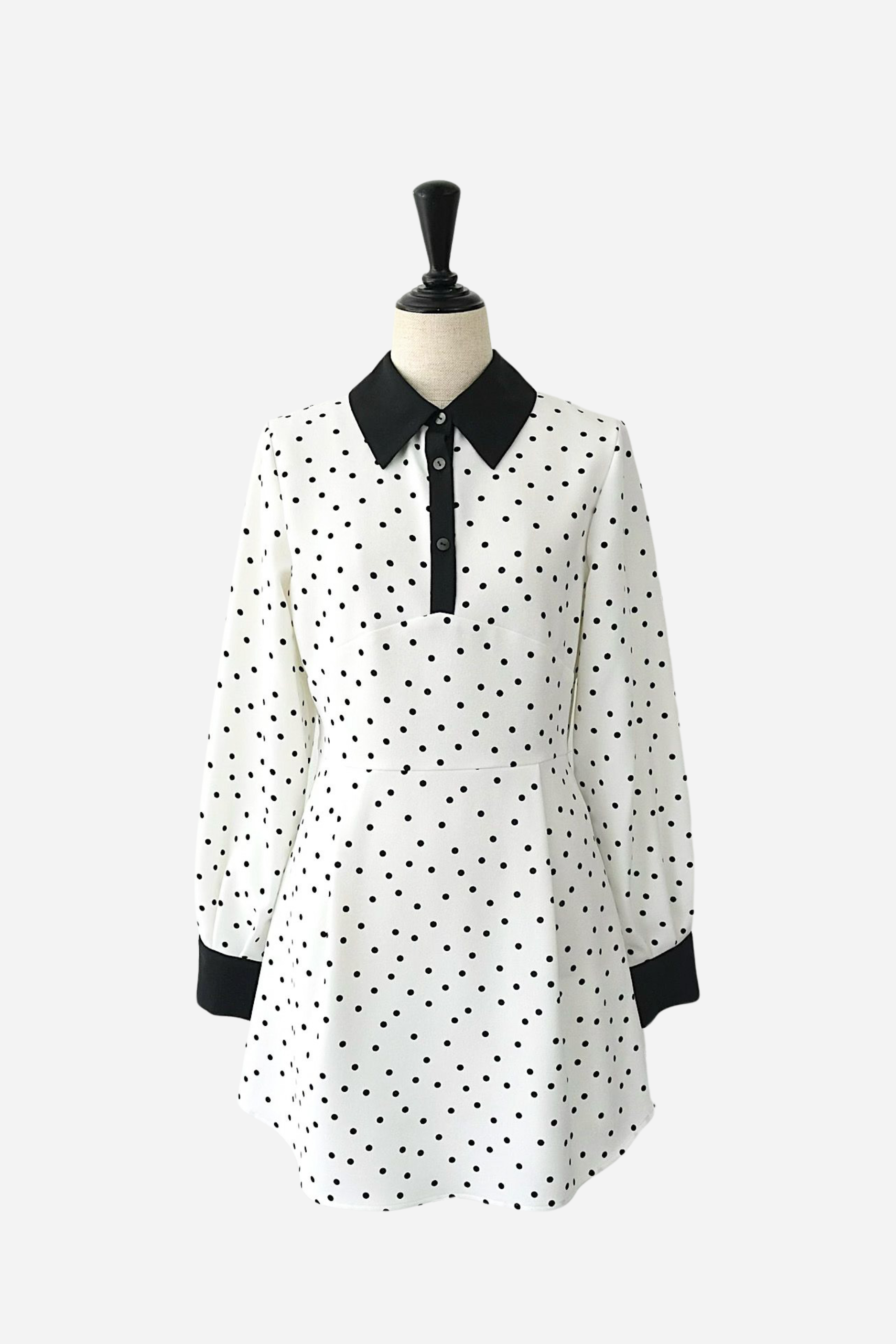 sheller Dotシャツドレス(WHITE) sheller Dotシャツドレス(WHITE)