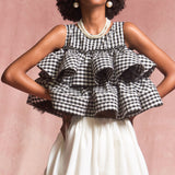Bloom Gingham Tops