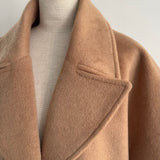 FOX FUR pocket tailored middle coat