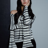 Bow Wrap Off Shoulder Knit