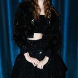 【10月下旬〜11月上旬発送】feather fur cardigan