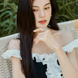 2way Airy Frill Knit Camisole