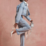 Atelier Patch Denim Cropped Jacket