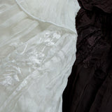 Flower Embroidery Ruffle Skirt
