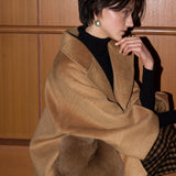 FOX FUR pocket tailored middle coat