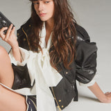 Soft Edge Leather Blouson