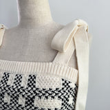 【5月下旬】Check Ribbon Knit Set Up