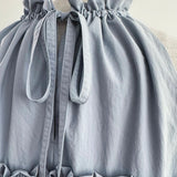 holder neck tiered mini dress