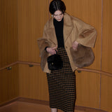 FOX FUR pocket tailored middle coat