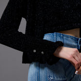 【年末年始出荷アイテム】 velour like ensemble knit