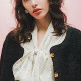 Gold Button Knit Jacket