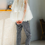 Back Ribbon Organdy Tops